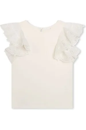 Chloé Ruffled organic cotton blouse