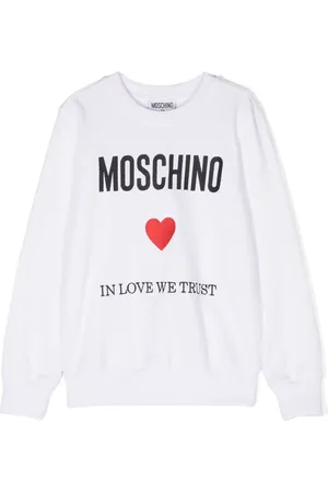 Moschino Logo-embroidered cotton sweatshirt