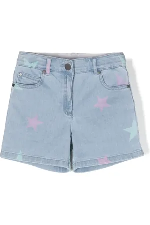 Stella McCartney Stars-print denim shorts
