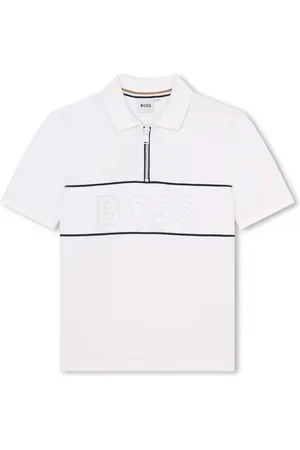 HUGO BOSS Logo-embroidered stretch-cotton polo shirt