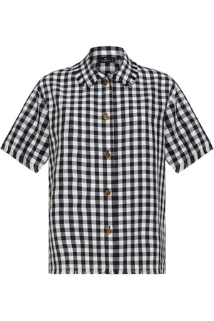Etro Gingham-check short-sleeve shirt