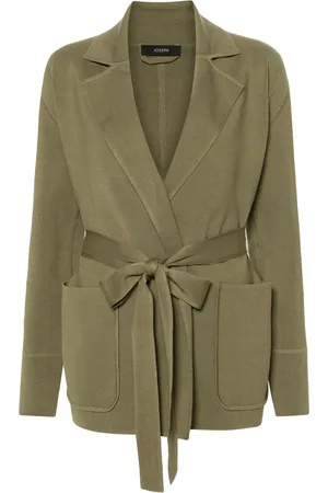 Joseph Open-front stretch-silk blazer