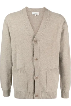 MAN ON THE BOON. Fine-knit V-neck cardigan
