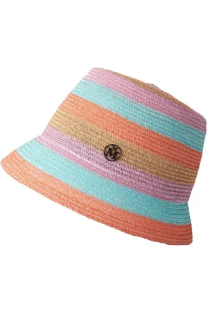 Le Mont St Michel New Souna striped straw bucket hat