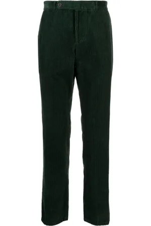 MAN ON THE BOON. Garment-dyed corduroy straight-leg trousers