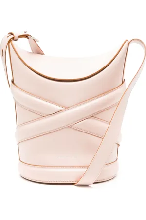 Alexander McQueen The Curve leather bucket shoulder bag