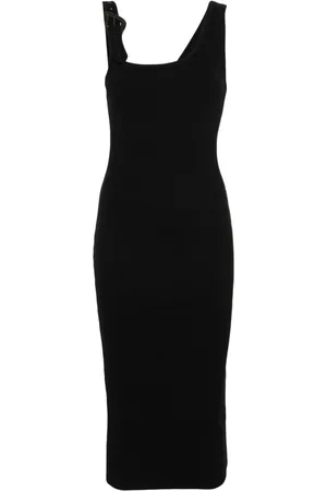 VERSACE Baroque Buckle midi dress