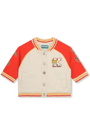 Kenzo Logo-print striped bomber jacket