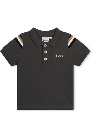 HUGO BOSS Stripe-detail cotton polo shirt