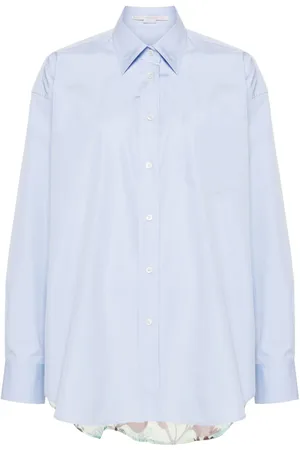 Stella McCartney Straight-point collar panelled shirt