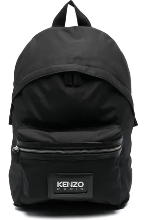 Kenzo Logo-patch canvas backpack