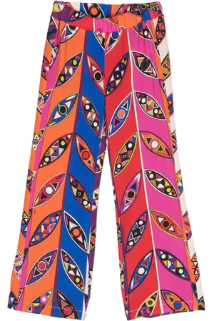 PUCCI Junior Graphic-print straight-leg trousers
