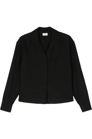 Filippa K Crepe cropped lyocell shirt