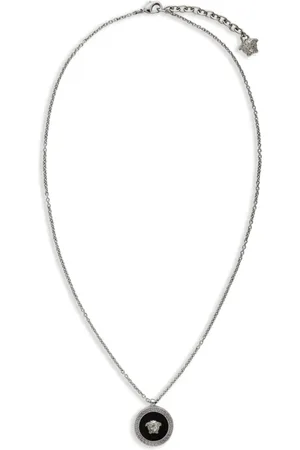 VERSACE Medusa enamel-pendant necklace