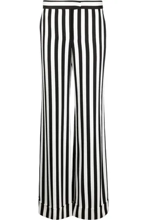 Moschino Striped satin palazzo pants