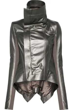 Rick Owens Handkerchief-hem leather jacket