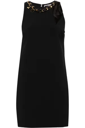 Elisabetta Franchi Chain-detail crepe mini dress
