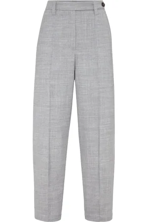 Brunello Cucinelli Tapered-leg tailored trousers