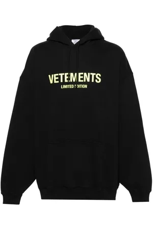 Vetements Logo-print jersey hoodie