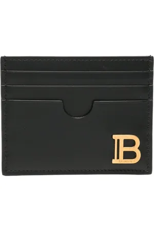 Balmain B-Buzz leather cardholder
