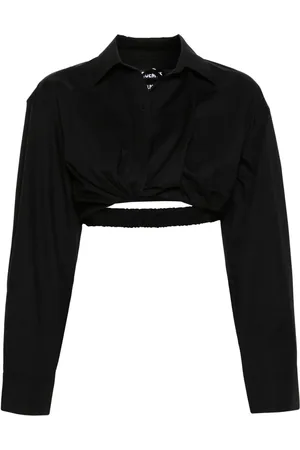 Jacquemus Bahia cropped poplin shirt
