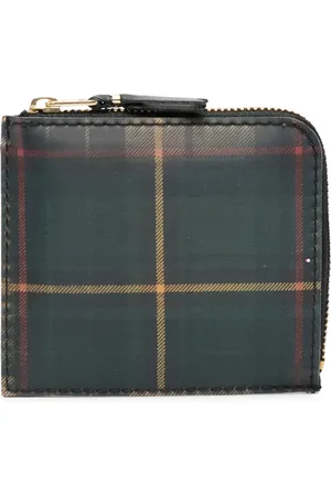 Comme des Garçons Holographic tartan-pattern wallet