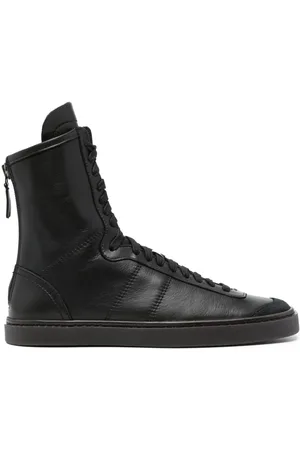 LEMAIRE High-top leather sneakers