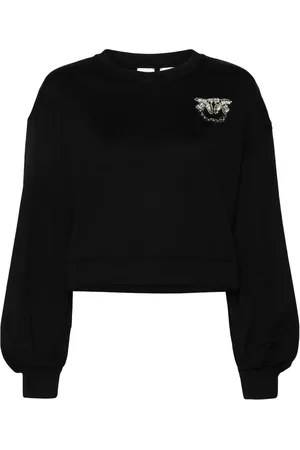 Pinko Love Birds gem-embellished sweatshirt