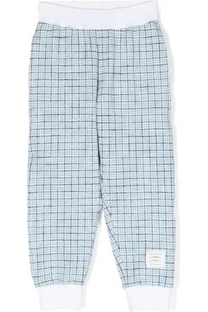 Thom Browne Logo-waistband tweed track pants