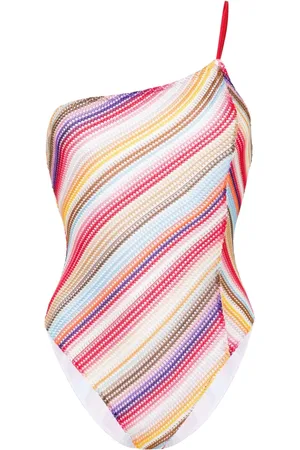 Missoni Striped open-knit swimsuit