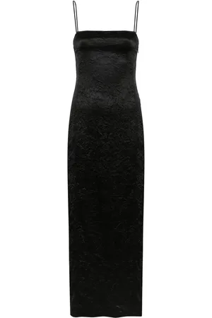 Ganni Crinkled satin maxi dress