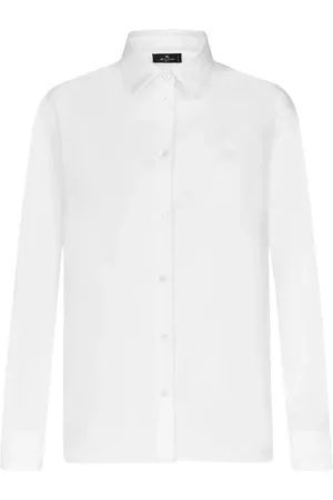 Etro Pegaso-embroidered cotton shirt