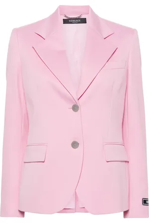 VERSACE Single-breasted virgin wool blazer