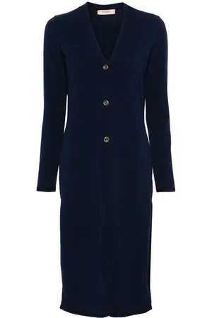 Twin-Set Fine-knit long cardigan