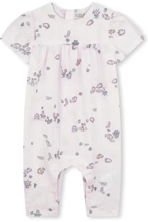 Kenzo Graphic-print seersucker romper