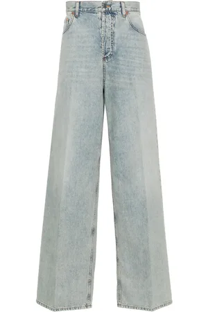 VALENTINO GARAVANI Pressed crease wide-leg jeans