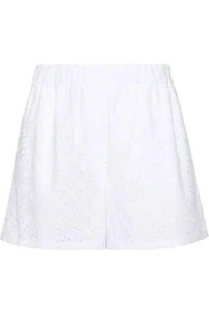 Kenzo Broderie-anglaise high-rise short shorts