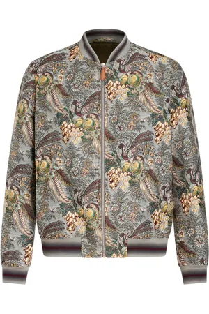 Etro Patterned-jacquard bomber jacket