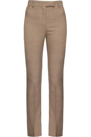 Salvatore Ferragamo Straight-leg cotton tailored trousers