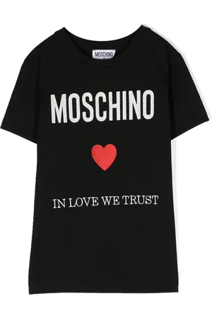 Moschino Logo-embroidered cotton T-shirt