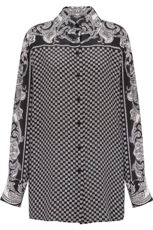 Balmain Paisley-print silk shirt