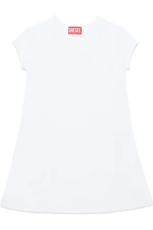 Diesel Logo-embroidered cotton dress