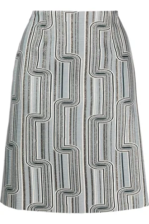 Paule Ka Graphic-print jacquard skirt