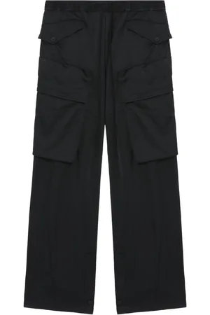 JULIUS Panelled drawstring wide-leg trousers