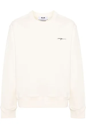 Msgm Embroidered-logo cotton sweatshirt
