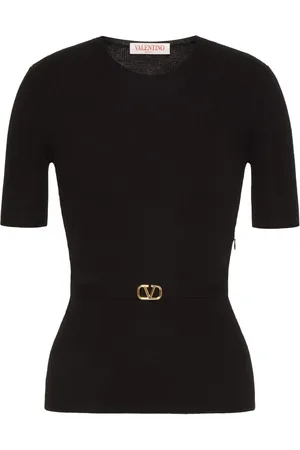 VALENTINO GARAVANI VLogo Signature belted wool jumper