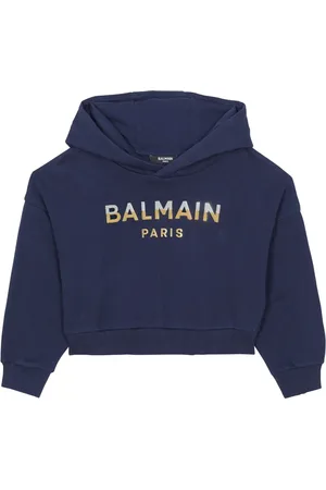 Balmain Logo-print cotton hoodie
