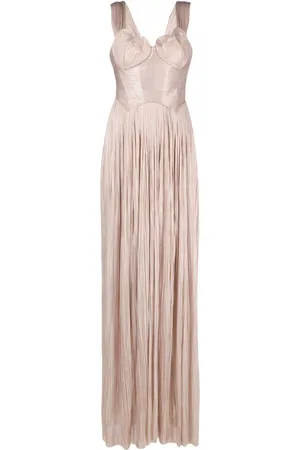 MARIA LUCIA HOHAN Sabina pleated silk gown