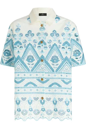 Etro Broderie-anglaise cotton shirt