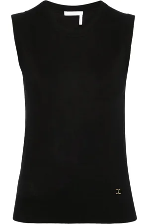 Chloé Sleeveless wool knitted top